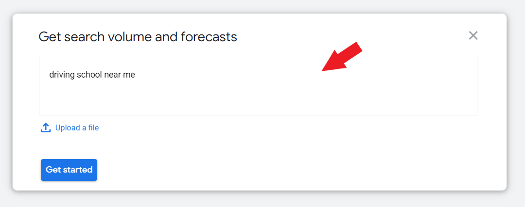Keyword forecast for Driving school near me