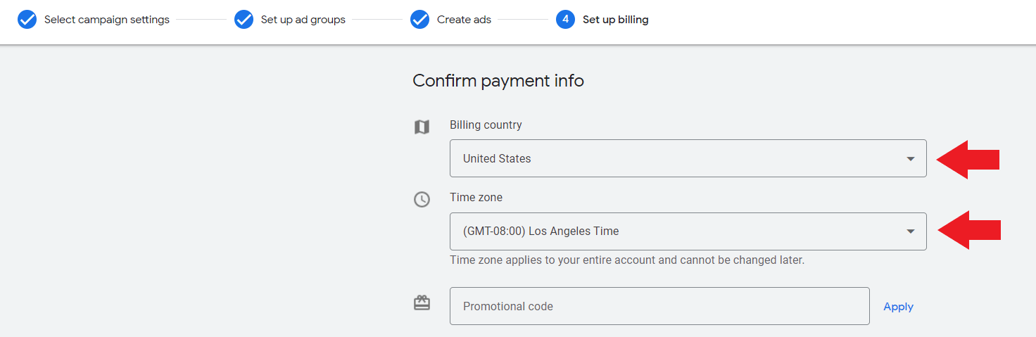 Add payment info for driving school ad
