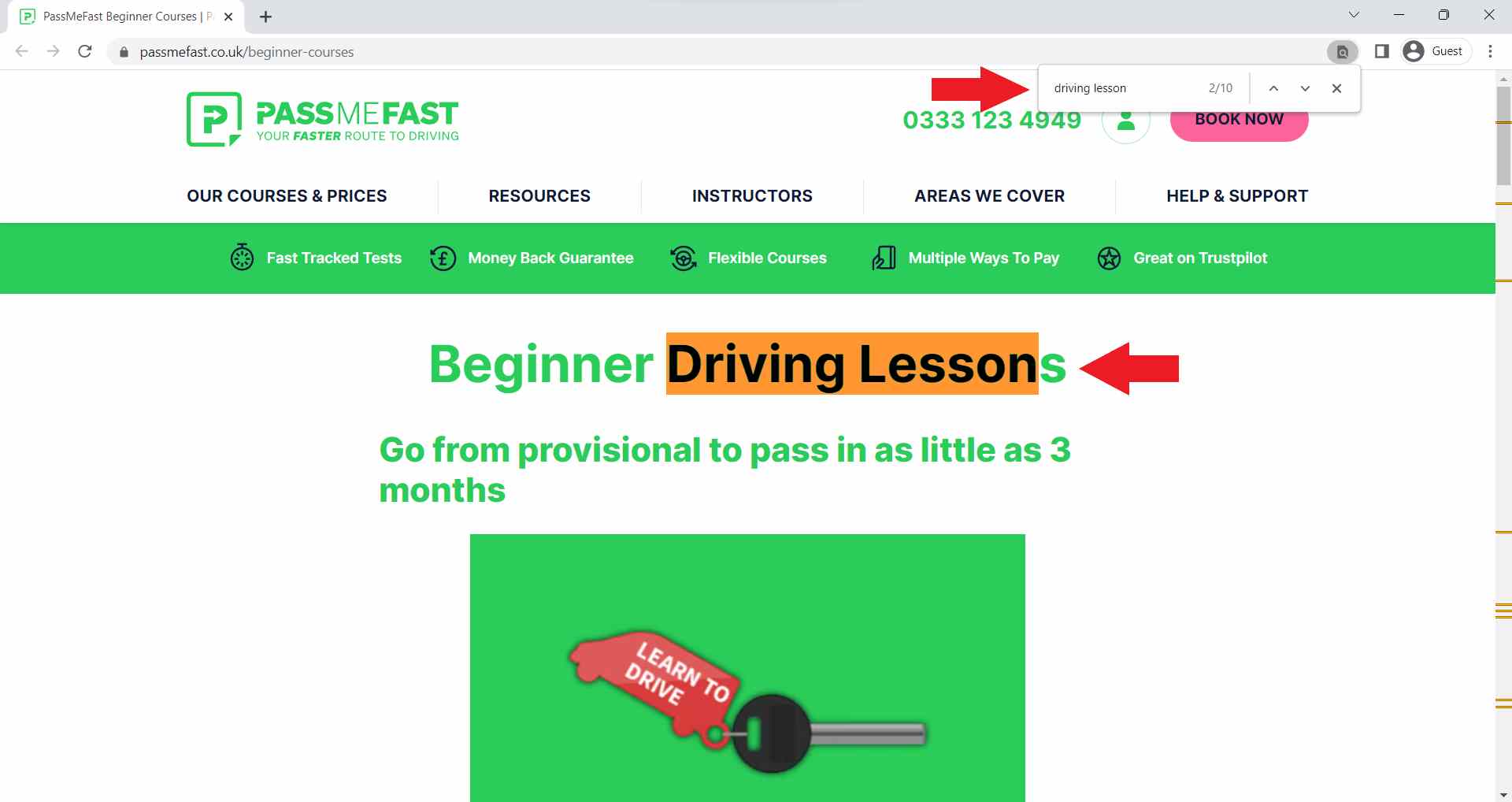 Finding the number of times a specific keyword was used