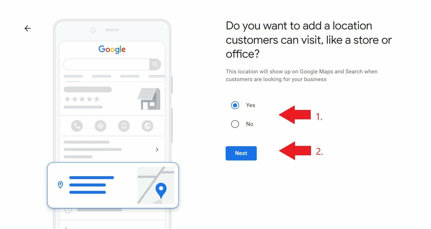 Add business location