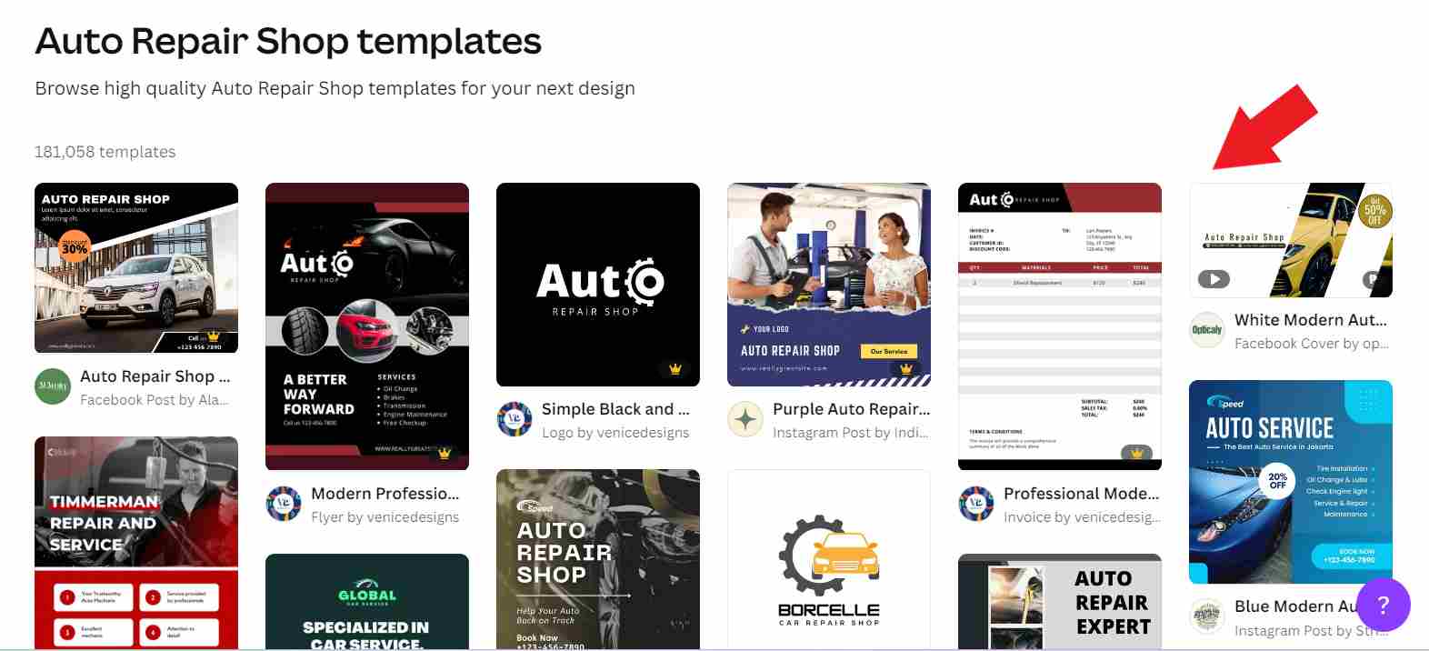Auto repair templates on Canva