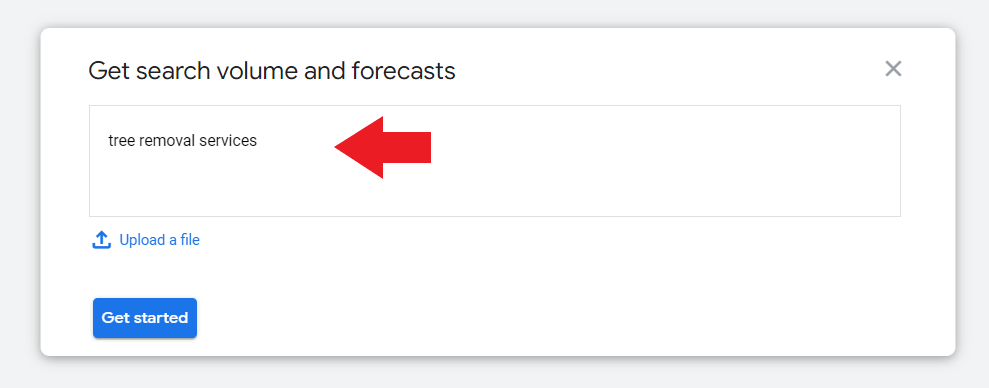 Get keyword forecasts