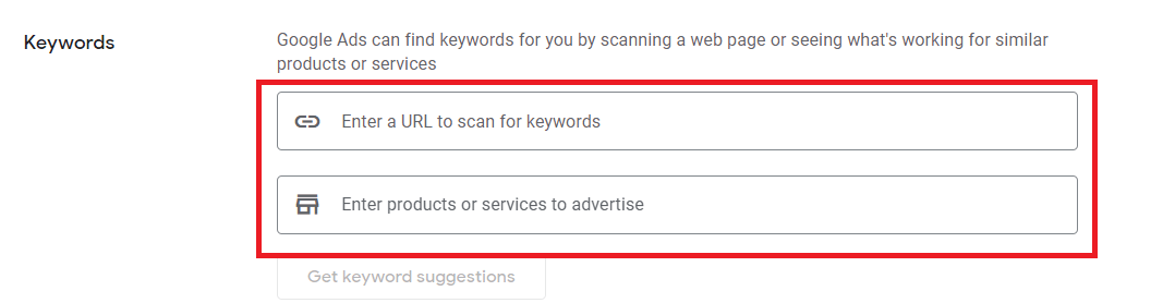Enter podiatry services to get keyword suggestions