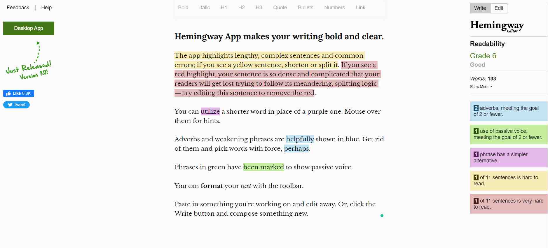 Hemingway Editor