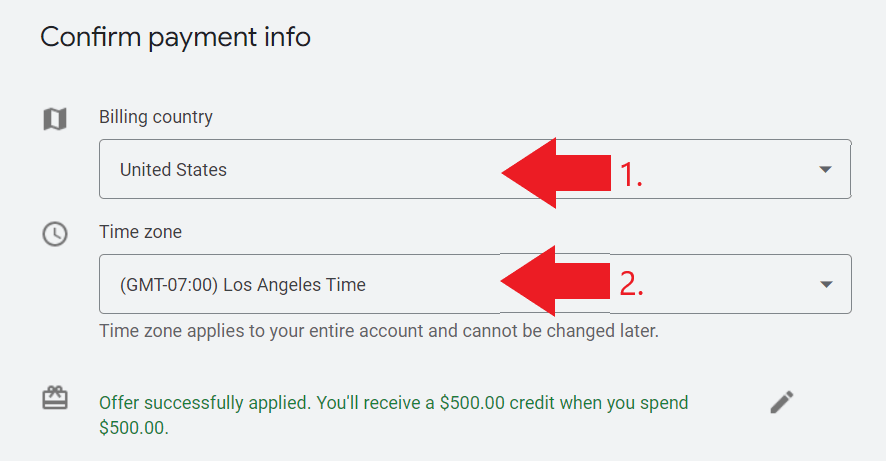 Payment details dumpster rental ad campaign