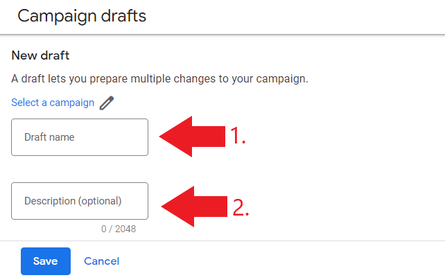 Create dumpster rental campaign draft