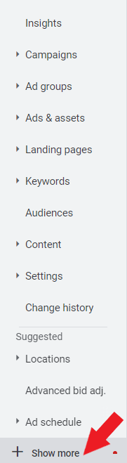 Google Ads dashboard 