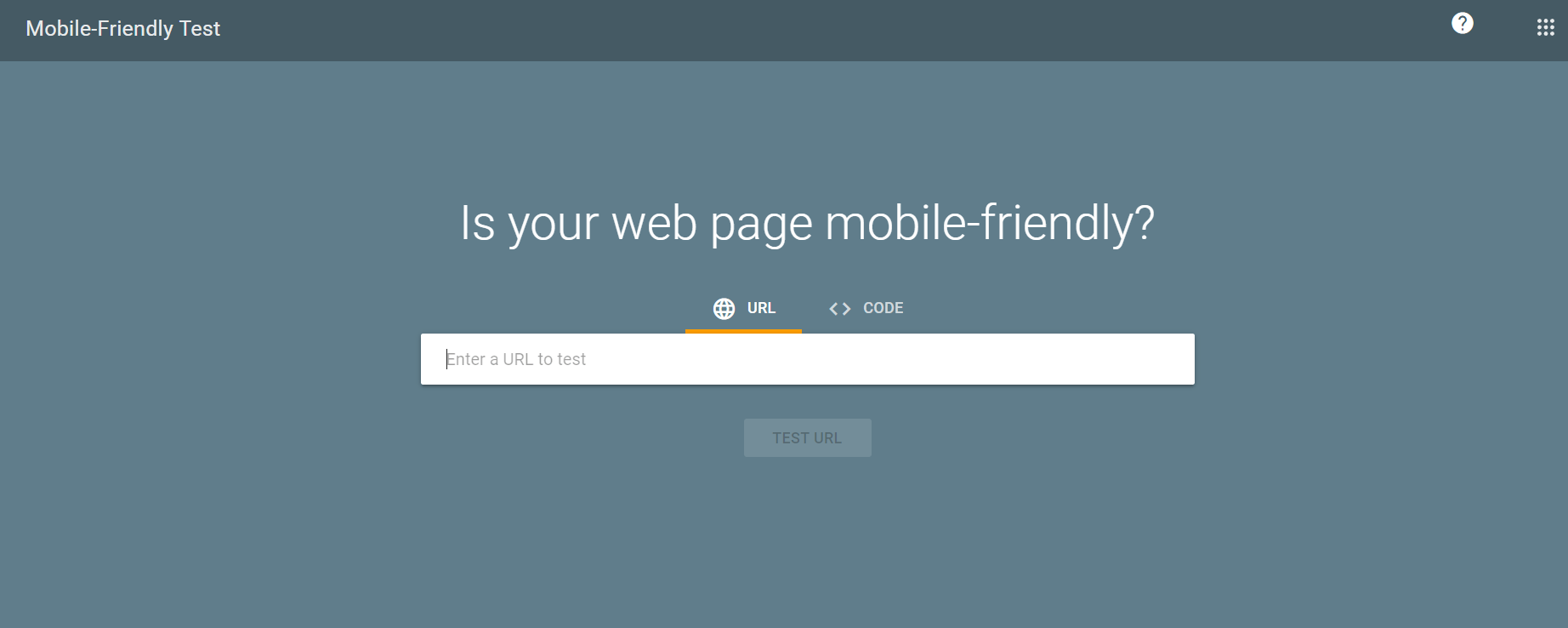 Google Search Console Mobile-friendly test