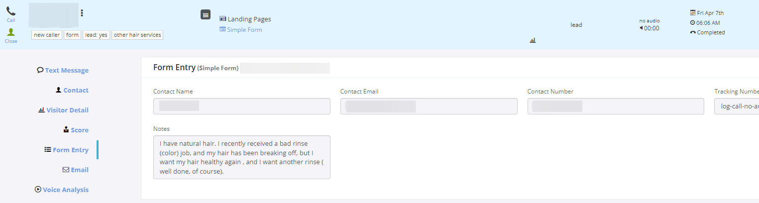 google ads campaign for hair salon form lead 1
