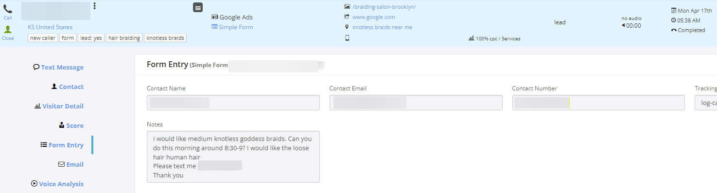 google ads campaign for hair salon lead 5