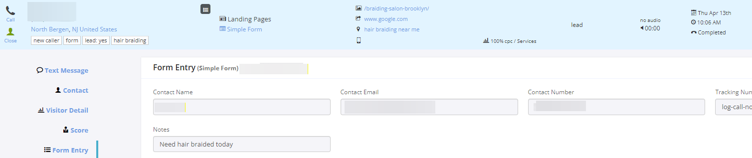 google ads campaign for hair salon form lead 7