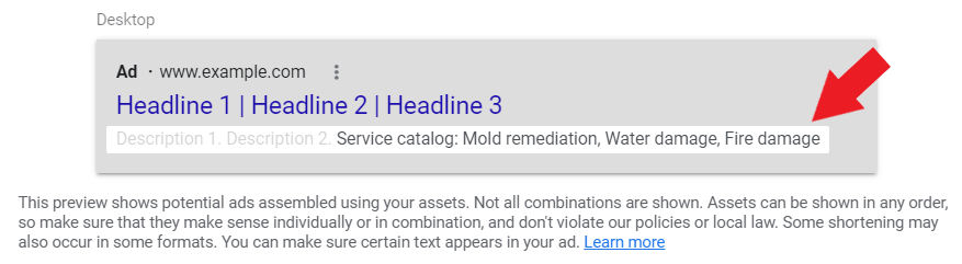 Mold remediation structured snippets