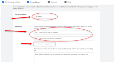 ad groups - google ads for primary care physicians