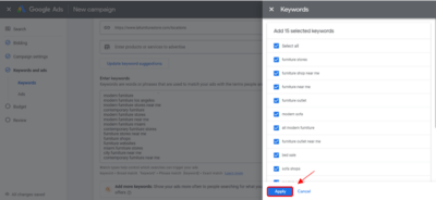 Google Ads for Furniture Stores