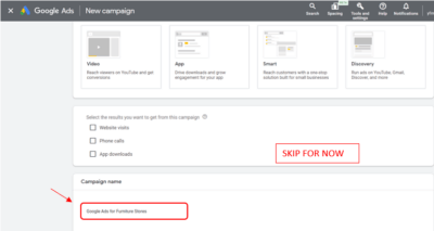 Google Ads for Furniture Stores