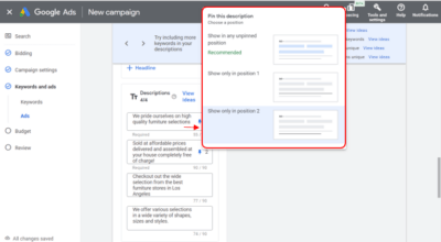Google Ads for Furniture Stores