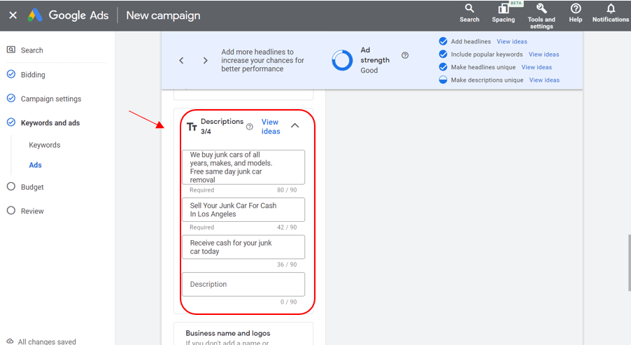 Google Ads for Junk Car Business