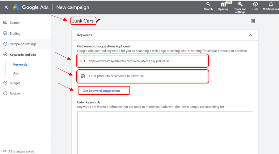 Google Ads for Junk Car Business