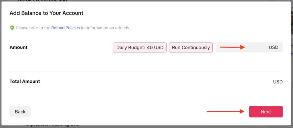 adding balance to account on tiktok