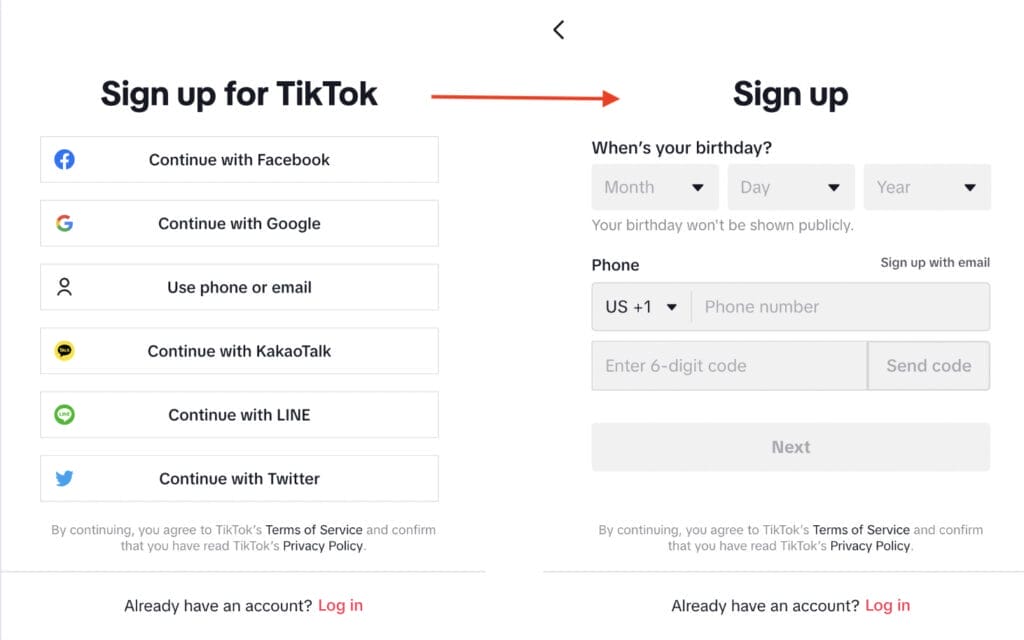 how to sign up to tiktok to create tiktok ads for interior designers