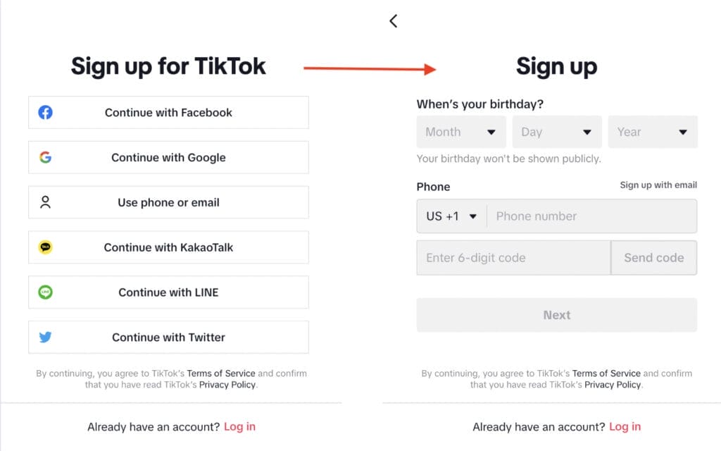 how to sign up for tiktok account to create tiktok ads for obgyn campaign