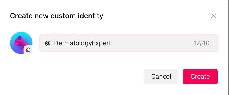 custom identity for dermatology campaign using dermatology expert text