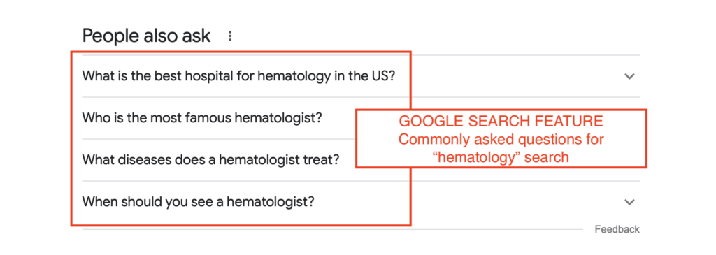 commonly asked questions for hematology query