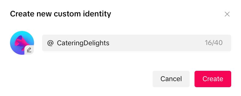 creating custom identity for catering business using catering delights name