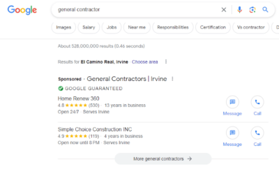 google guarantee for contractors