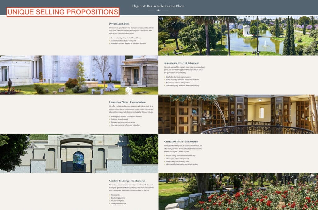 services available for burial options from funeral business