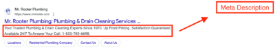 seo plumber meta description