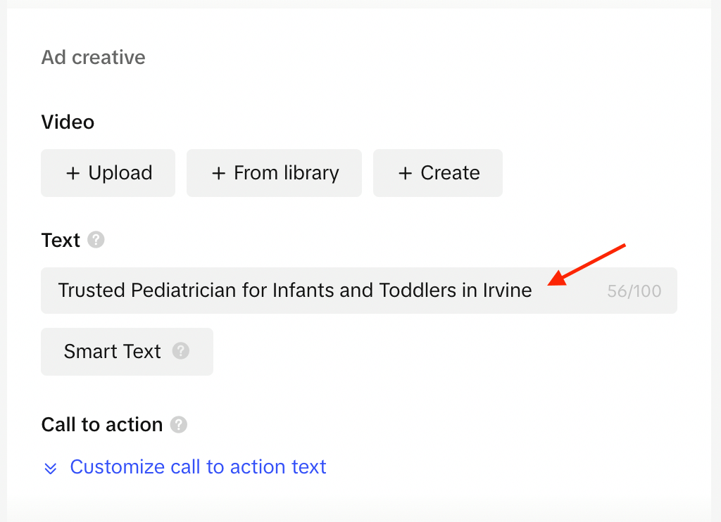 text campaign for pediatrician practice