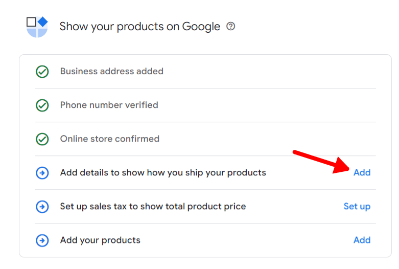 add details to show how you ship your products