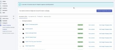 Google shopping on Shopify