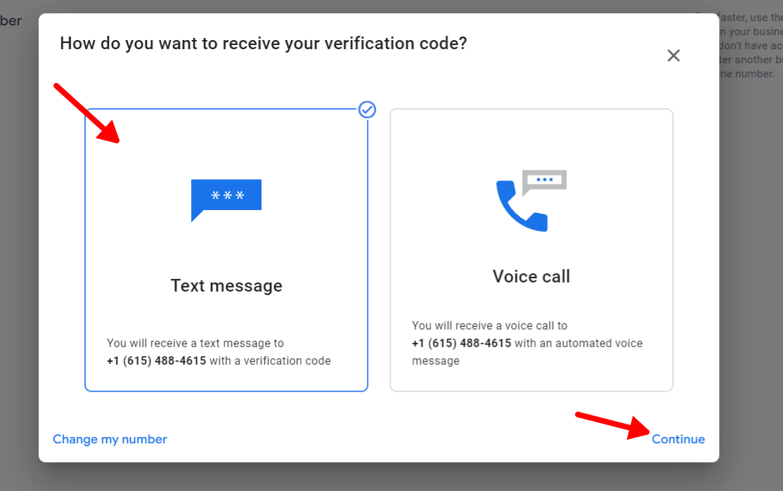 receive your verification code - Google Merchant Center
