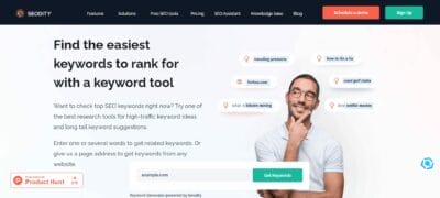 Keyword Research and Content Explorer in Seodity