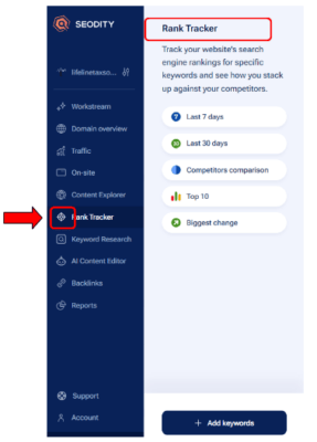 Seodity Keyword Research