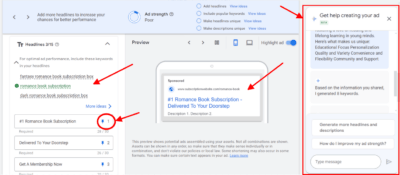 write headlines on google ads