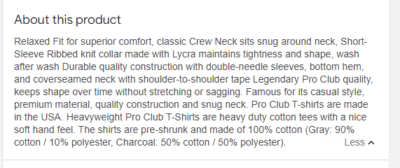 SEO Product description