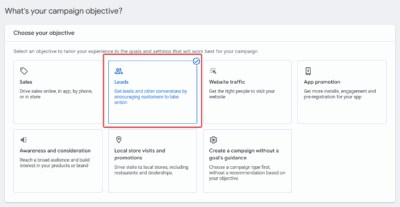 Campaign Objective for Auto Detailing Campaign