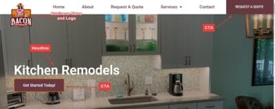 Google Ads Landing Page Headline Sample - for Countertop Services