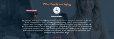 Testimonials for Porta Potty Rental Business