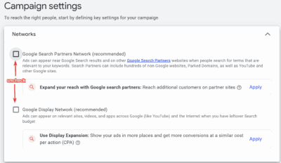 Google Ads for Auto Detailing Campaign settings