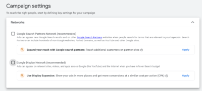 Increase Occupancy Rates campaign setting