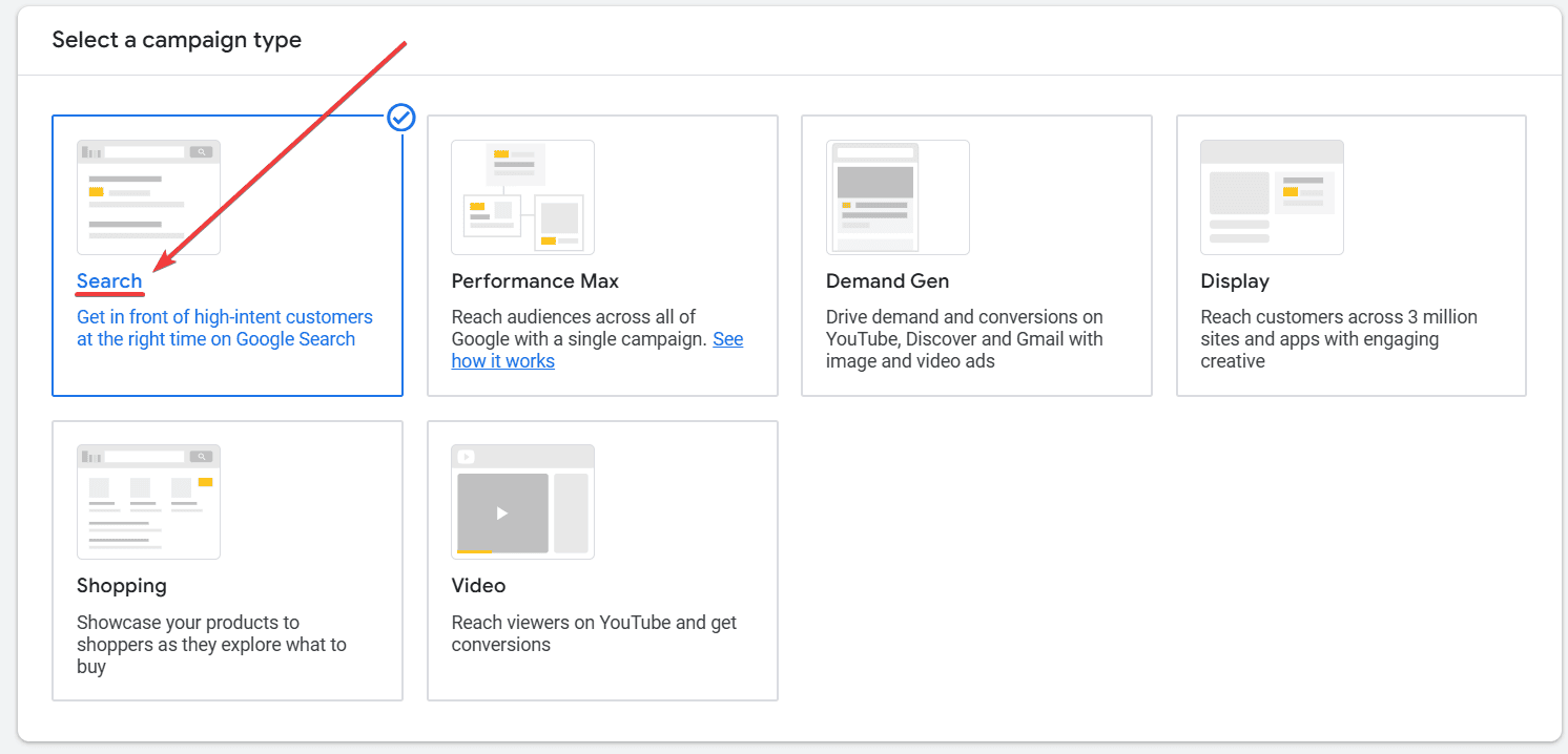 Google Ads for Daycare / Preschool / Childcare Services Campaign Type