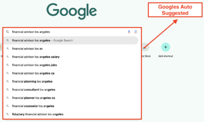 googles auto suggested