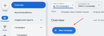 New Campaign for Google Ads for Porta Potty Rental