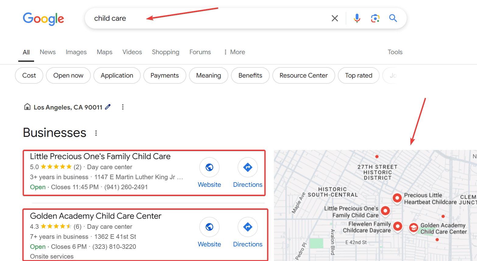 Search Results for Child Care Services