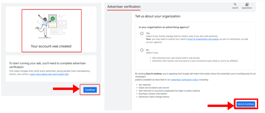 Google Ads Account Successfully Created