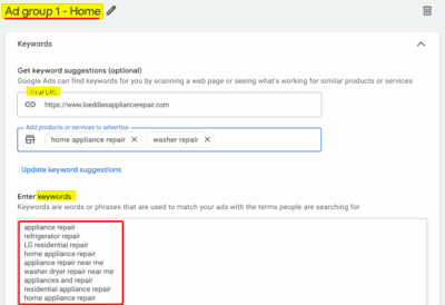 Ad Group - Residential